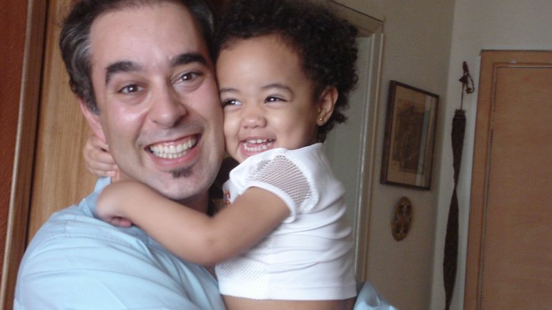 Antoune com sua filhinha Gabi - Foto: arquivo pessoal