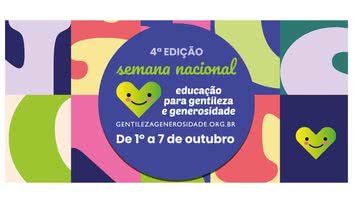 Cartaz da 4ª edição da Semana Nacional da Educação para Gentileza e Generosidade (SNEGG) - 2025