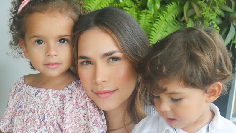 Laís Brito com seus dois filhos - Foto: Divulgação