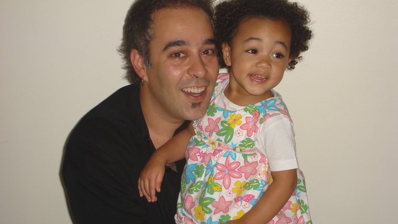 Antoune com sua filhinha Gabi - Foto: arquivo pessoal